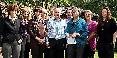 MEMBERS of the Slovenian delegation with Oldham officials. They are (l-r) Metka Terzan, Sonja Bercko, Tatjana Dolinsek Pernovsek, Valentina Brecelj, BASE chief executive Huw Davies, Community Wellbeing Service manager Gary Baynham, Community Wellbeing service officer Richard Buckley, Aleksandra Tabaj, Community Wellbeing Service manager Joanne Keight and Community Wellbeing officer Lisa Stapleton. MEMBERS of the Slovenian delegation with Oldham officials. They are (l-r) Metka Terzan, Sonja Bercko, Tatjana Dolinsek Pernovsek, Valentina Brecelj, BASE chief executive Huw Davies, Community Wellbeing Service manager Gary Baynham, Community Wellbeing service officer Richard Buckley, Aleksandra Tabaj, Community Wellbeing Service manager Joanne Keight and Community Wellbeing officer Lisa Stapleton.