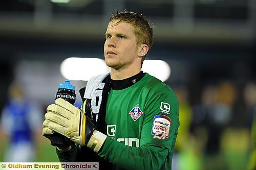 BEN AMOS . . . enjoyed a loan spell at Boundary Park last season. BEN AMOS . . . enjoyed a loan spell at Boundary Park last season.