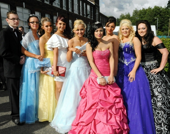 STRIKE a pose . . . dressed to impress at Moorside 