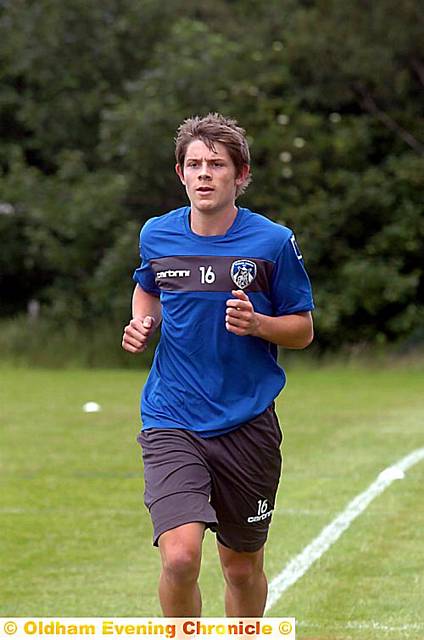James Tarkowski: back in training for his first season as a full pro 