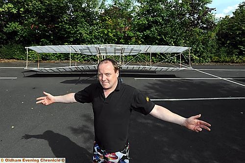 BOGNOR bound - Birdman Andrew Atherton and his impressive, home-made airplane
BOGNOR bound - Birdman Andrew Atherton and his impressive, home-made airplane