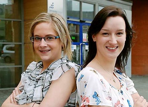 RARE achievement: Hayley Moore (left) and Georgina Harrison gained firsts in law RARE achievement: Hayley Moore (left) and Georgina Harrison gained firsts in law