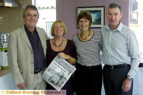 TOGETHER AGAIN... the award-winning quartet reunited (from left) Peter O’Reilly, Janice Barker, Sue Pape and Mike Attenborough 