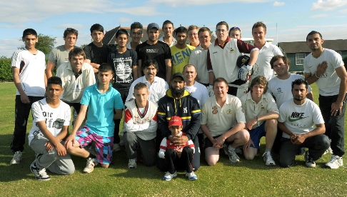FORMER Pakistan Test batsman Mohammed Yousuf (centre, black cap) who, in 2005, brohe the world record for most runs in a calendar year, was at Werneth CC on Tuesday night for a net sesssion. The 36-year-old, who is playing as a professional for a club side in Warwickshire, frequently travels north and requested some batting practice at the Coppice. As our picture shows, the players were only too happy to oblige.
FORMER Pakistan Test batsman Mohammed Yousuf (centre, black cap) who, in 2005, brohe the world record for most runs in a calendar year, was at Werneth CC on Tuesday night for a net sesssion. The 36-year-old, who is playing as a professional for a club side in Warwickshire, frequently travels north and requested some batting practice at the Coppice. As our picture shows, the players were only too happy to oblige.