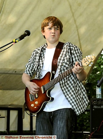 IN CONTROL... Alex McKown plays the blues 