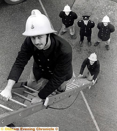 NEW RECRUIT... A young Mark Beswick in 1981 when he was Recruit of the Year from his initial training course.  

