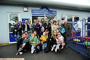 Parents and children at Failsworth Children’s Centre.
Parents and children at Failsworth Children’s Centre.
