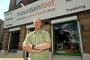 MOUNTAIN to climb: Simon Taylor, owner of Mountainfeet (above), is concerned about the future of independent trade.
MOUNTAIN to climb: Simon Taylor, owner of Mountainfeet (above), is concerned about the future of independent trade.
