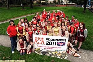 SUCCESS . . . Reflections dance troupe and their trophies SUCCESS . . . Reflections dance troupe and their trophies