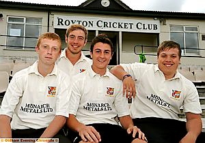 FINAL COUNTDOWN: Matthew Smith (left), Matthew Hodson, Liam Mason and Liam Brown. 