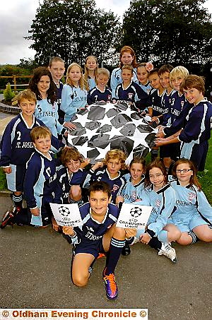 CHAMPION occasion: St Joseph’s School pupils will be carrying the UEFA flag for United’s game tonight. CHAMPION occasion: St Joseph’s School pupils will be carrying the UEFA flag for United’s game tonight.