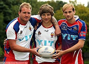 TALENTED TRIO: Saddleworth Rangers’ Norwegian contingent Lars Haigh (left), Thomas Hilton and Nils Haigh.
TALENTED TRIO: Saddleworth Rangers’ Norwegian contingent Lars Haigh (left), Thomas Hilton and Nils Haigh.