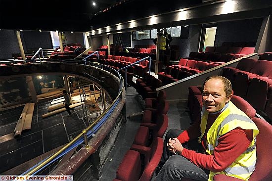 WEll, that's better: Artistic director Kevin Shaw tries out the comfy new Coliseum seats WEll, that's better: Artistic director Kevin Shaw tries out the comfy new Coliseum seats