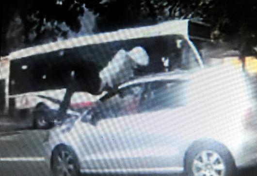 THE suspected thief collides with a car in Huddersfield Road.  

