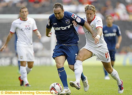LEE CROFT: backing manager Paul Dickov. 