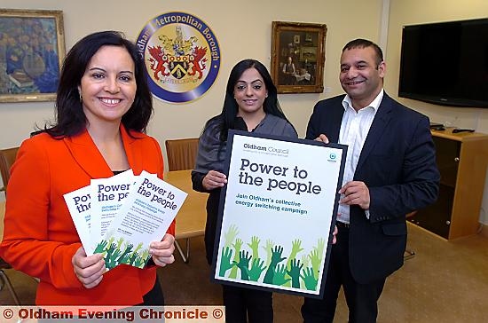 POWER to the people (l-r): Caroline Flint MP launches the Energy Co-operative, with Councillor Arooj Shah and deputy council leader Shoab Akhtar
POWER to the people (l-r): Caroline Flint MP launches the Energy Co-operative, with Councillor Arooj Shah and deputy council leader Shoab Akhtar