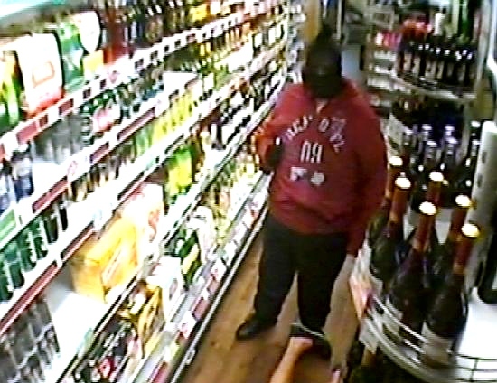 THIS large-built man threatened other members of staff 
