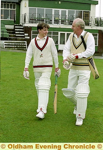 HAPPIER times . . . entrepreneur and professional cricketer Mike Richardson, who set up Romida in 1978, with son Scott when they played together at Werneth Cricket Club
HAPPIER times . . . entrepreneur and professional cricketer Mike Richardson, who set up Romida in 1978, with son Scott when they played together at Werneth Cricket Club
