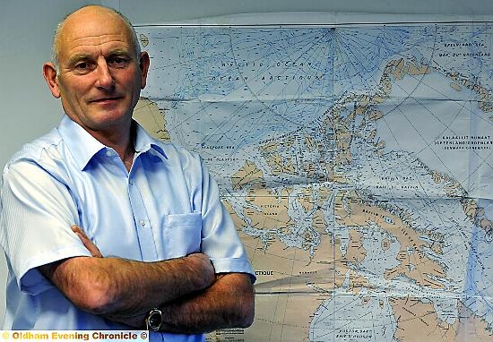 GLOBETROTTER . . . Frank Rothwell traces his journey up to the polar ice caps and back.