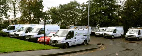 FCHO vans pack the residents-only estate car park in Eden Street
FCHO vans pack the residents-only estate car park in Eden Street