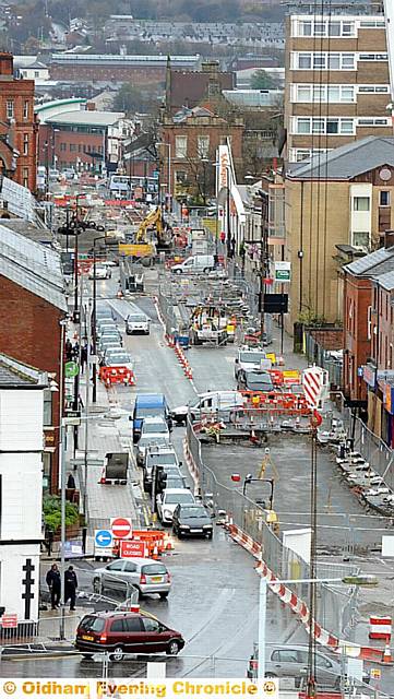 EPIC undertaking: a glimpse of the scale of the work needed to bring Metrolink to the town centre.
EPIC undertaking: a glimpse of the scale of the work needed to bring Metrolink to the town centre.