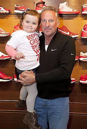 Maisie with Sir Ian Botham
Maisie with Sir Ian Botham