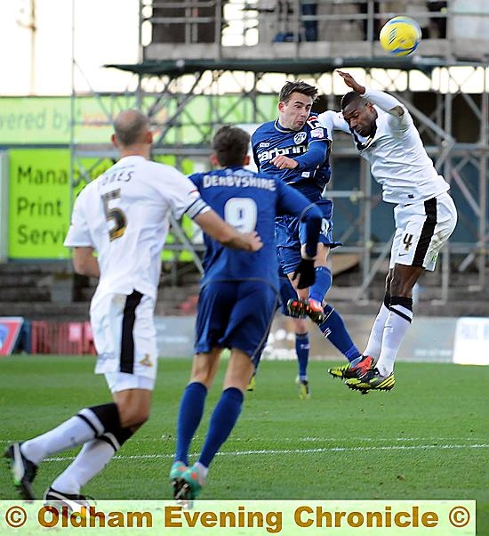 JUMP TO IT: Jose Baxter shows another side to his game. 