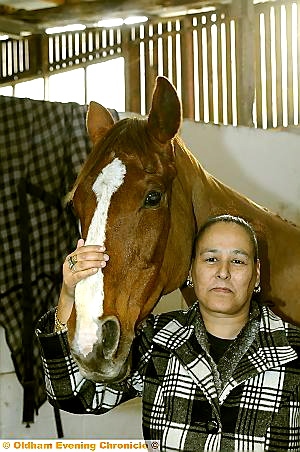 RECOVERING: rescued Lucy with co-owner Donna Saunders
RECOVERING: rescued Lucy with co-owner Donna Saunders
