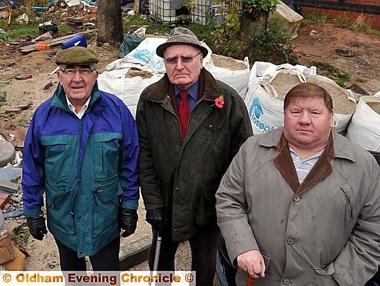 CONCERNED (l-r): Jack Newman, George Kay and Ian Yole  

