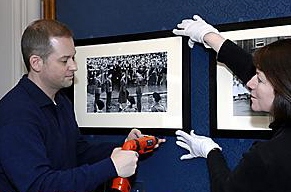 FINISHING touches: the Chronicle print goes on display
FINISHING touches: the Chronicle print goes on display