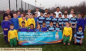 SPORTS stars: feeder primary school pupils at The Hathershaw College meet hockey bronze medallist Charlotte Hartley and Olympic swimmer Chris Cook. 

