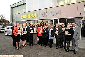 NORMAN STOLLER (centre) with fellow Patrons of the new £5million Mahdlo Youth Zone at the official launch-day celebrations NORMAN STOLLER (centre) with fellow Patrons of the new £5million Mahdlo Youth Zone at the official launch-day celebrations