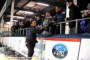 PAUL Dickov thanks the travelling support. 