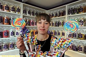Sarah Gannon among the sweets at the popular The Sweetie Jar
Sarah Gannon among the sweets at the popular The Sweetie Jar