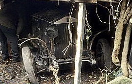 HIDDEN away . . . the Rolls Royce gathered dust for 45 years
