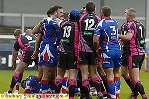 The brawl that caused Thompson's trip to the sin bin. 