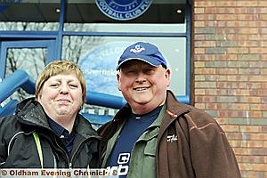 DEVOTION TO DUTY . . . Gary and Yvonne Davies have watched over 100 games involving Athletic teams this season.
DEVOTION TO DUTY . . . Gary and Yvonne Davies have watched over 100 games involving Athletic teams this season.