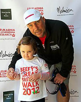 MY hero . . Sir Ian Botham with Maisie
MY hero . . Sir Ian Botham with Maisie