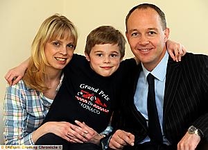 Edward with his parents Heidy and Paul
Edward with his parents Heidy and Paul