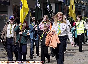 CUBS, beavers and scouts march to Oldham Parish Church
CUBS, beavers and scouts march to Oldham Parish Church