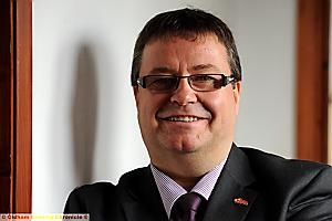 Oldham Rugby League Club Chairman Christopher Hamilton. 
