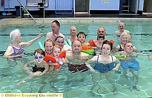 STAYING afloat . . . Shaw and District Disabled Association swimming class has been saved by a charity grant from Forever Manchester
STAYING afloat . . . Shaw and District Disabled Association swimming class has been saved by a charity grant from Forever Manchester