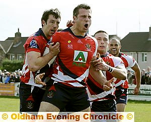 DAVE ELLISON . . . the Oldham prop is making steady progress after sustaining a hamstring injury in the defeat at Doncaster. He is one of 12 players on the Roughyeds casualty list. 