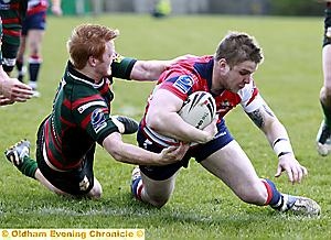 ALEX Thompson (right): on the comeback trail for Roughyeds. 