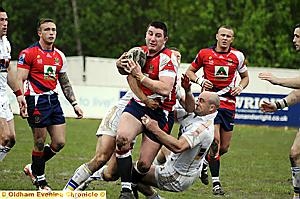Oldham break through the lines 