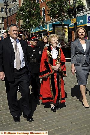 Oldham Mayor Councillor Olwen Chadderton on parade.
Oldham Mayor Councillor Olwen Chadderton on parade.