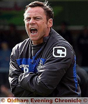 DICKOV: Putting his foot down DICKOV: Putting his foot down