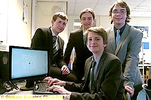 TURING competition winners (from left) Ayrton Massey, Alastair Ross, Jack Maiden and Andrew Hynes TURING competition winners (from left) Ayrton Massey, Alastair Ross, Jack Maiden and Andrew Hynes