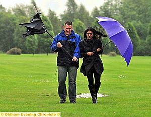 Organisers Paul Davies and Samina Bibi Akhtar show just why they decided to postpone the event...
Organisers Paul Davies and Samina Bibi Akhtar show just why they decided to postpone the event...