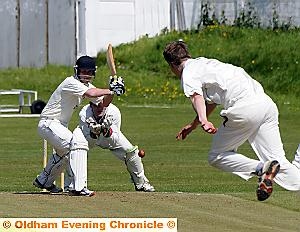 ALAN DUROSE: the Royton skipper’s 28 was in vain. ALAN DUROSE: the Royton skipper’s 28 was in vain.